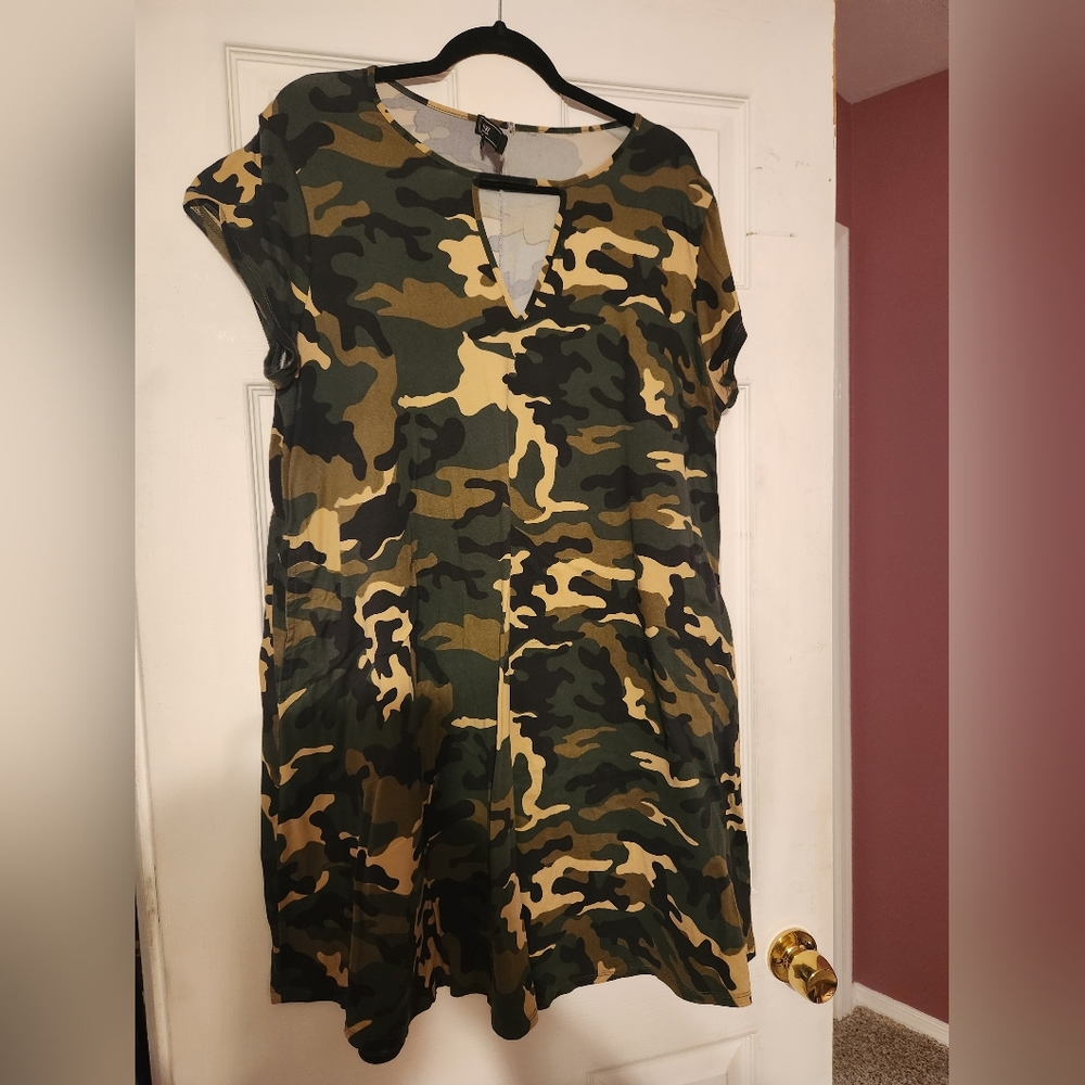 Plus size Camo Dress